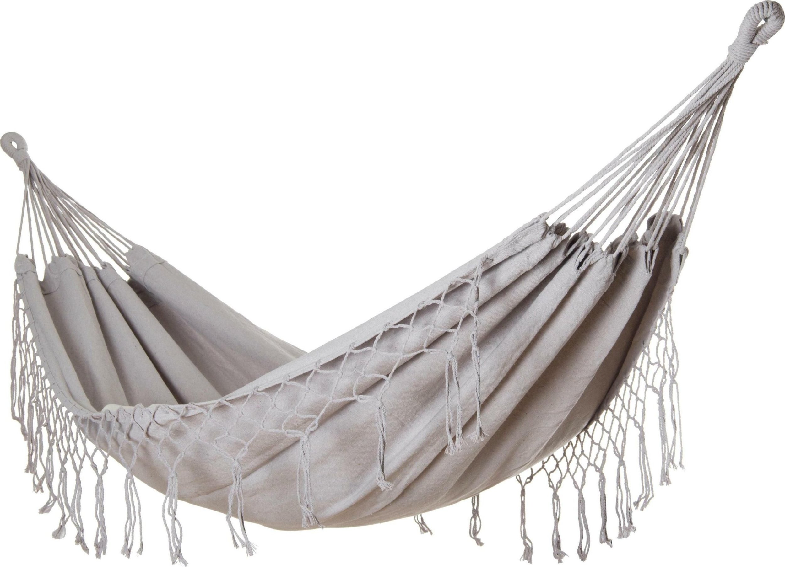 kontrast Duży hamak ogrodowy boho MIDAS 3 100x200 szary