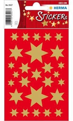 HERMA 3927 naklejka dekoracyjna Papier Złoto Na stałe 81 szt.