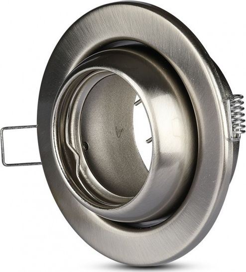 V-TAC downlight VT-780 GU10 10 x 4,5 cm IP20 stal srebrna
