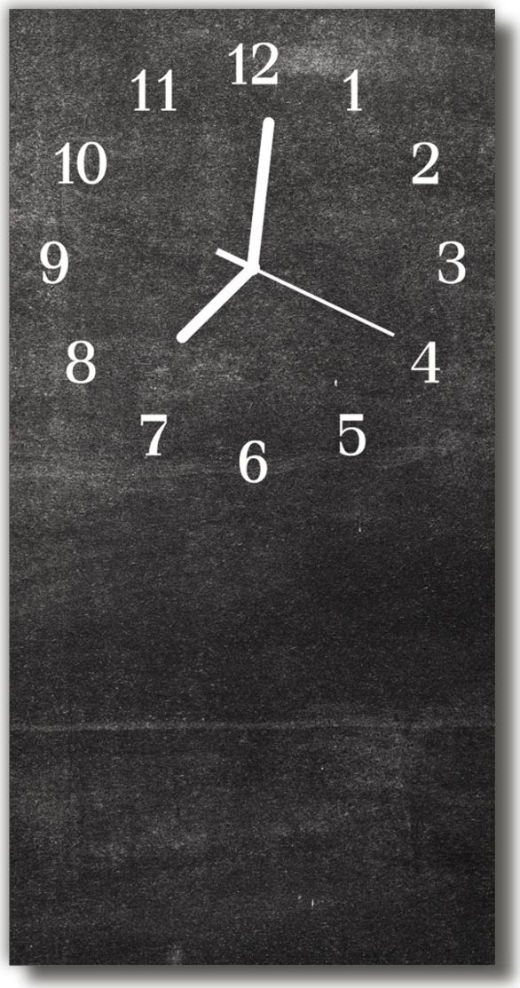 Tulup Zegar Szklany Pionowy Grafit asfalt szary