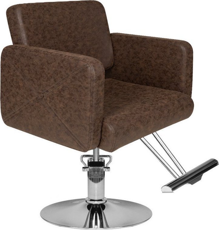 Hair System HAIR SYSTEM FOTEL FRYZJERSKI HS99 BRĄZOWY