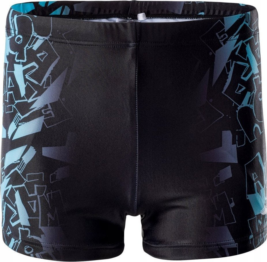 AquaWave KĄPIELÓWKI ATOS JR BLACK SCUBA BLUE LOGO PRINT 152