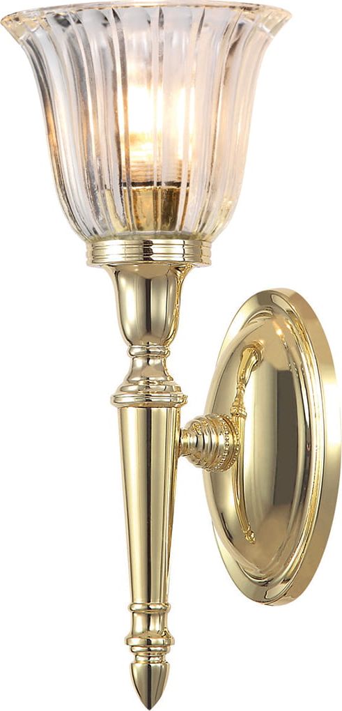 Kinkiet Elstead Kinkiet ścienny do łazienki złoty Elstead Dryden BATH-DRYDEN1-PB