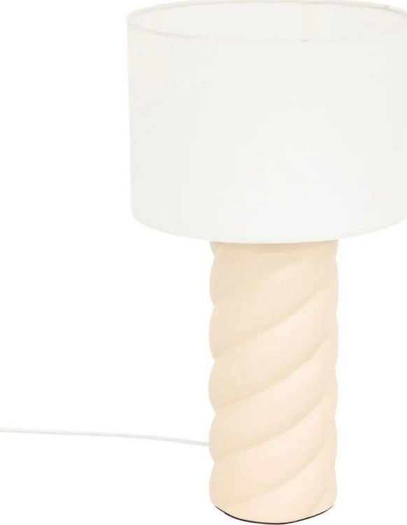 Lampa stołowa ceramiczna beż Enrica 44 cm
