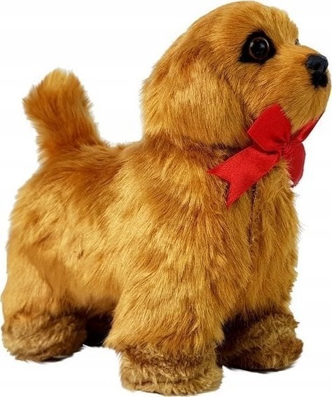 LeanToys Interaktywny Pies Zdalnie Sterowany Porusza się Szczeka Brązowy