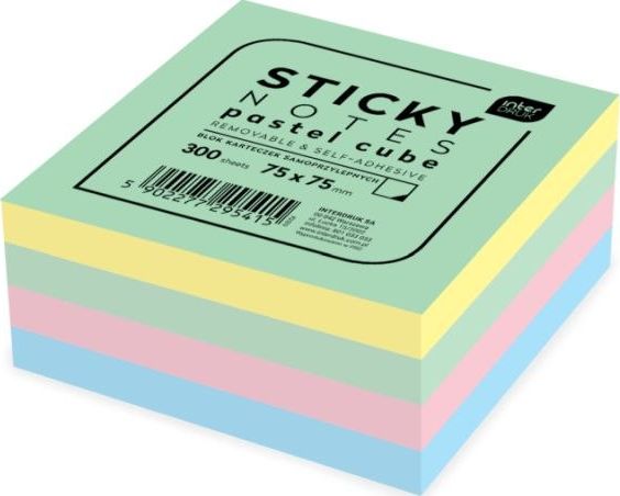 Interdruk Karteczki samoprzylepne Pastel 75x75mm 300K