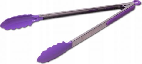 Kamille Szczypce silikonowe do sałatek mięsa z blokadą 35,5cm