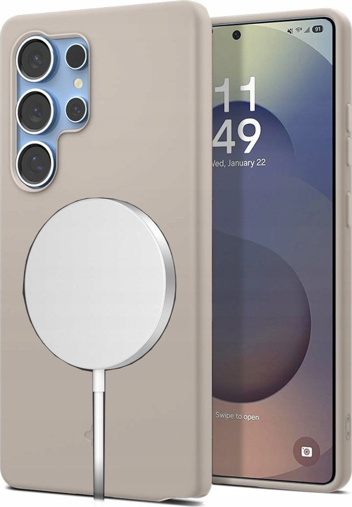 SPIGEN SILICONE FIT MAG MAGSAFE GALAXY S25 ULTRA NATURAL TITANIUM