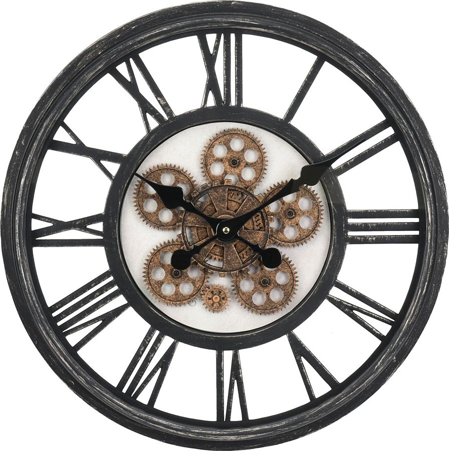 Elior Retro okrągły zegar ścienny - Zaggo