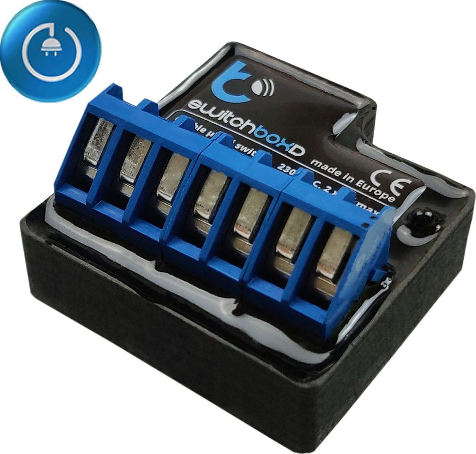 Blebox SwitchBoxD przekaźnik WiFi 230V dwukanałowy sterowany z aplikacji