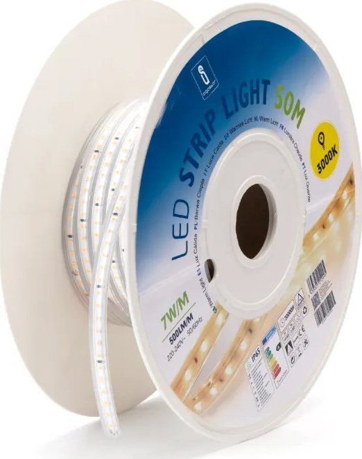 Taśma LED Aigostar Taśma LED z układem scalonym Żółta 50m 8mm Taśma LED z układem scalonym Żółta 50m 8mm