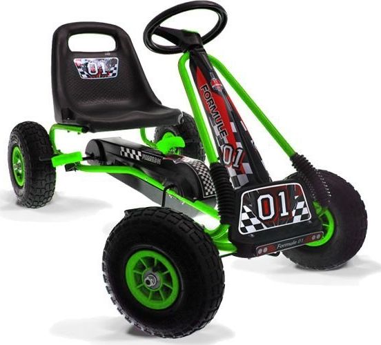 Jokomisiada Duży GOKART na pedały pompowane gumowe koła SP0153