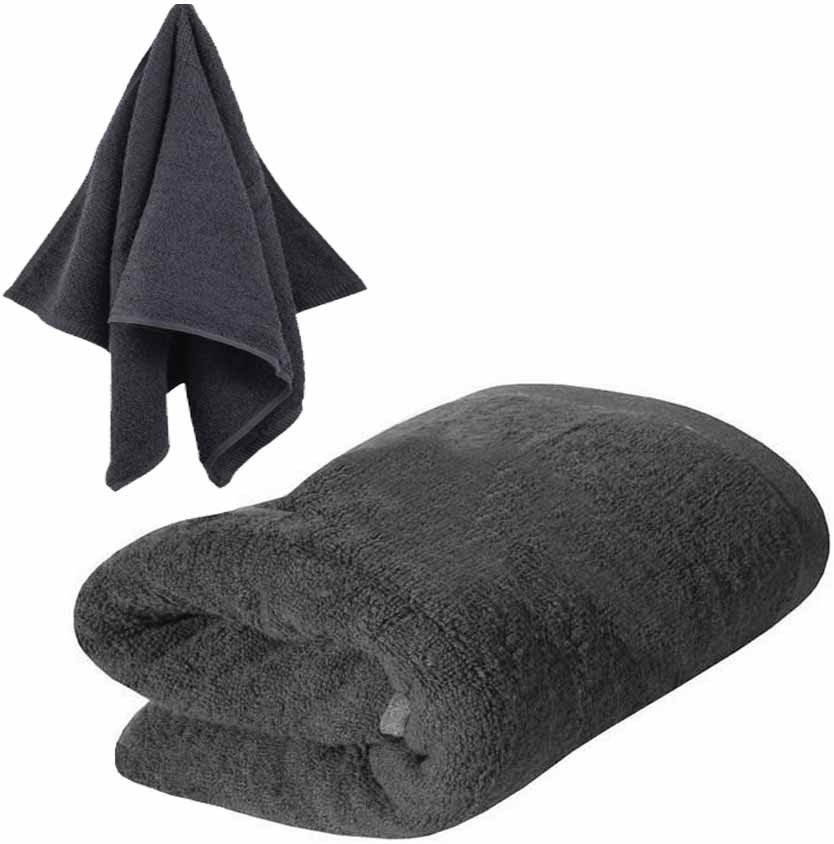 Ręcznik Frotte Kąpielowy 140X70 Gruby Bawełniany Chłonny 500G Rimini Szary York Tekstylia Rimini Szary 24 500 5000128832984