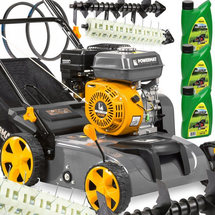 AERATOR WERTYKULATOR SPALINOWY Z KOSZEM 3W1 6,5KM AERACJA WERTYKULACJA