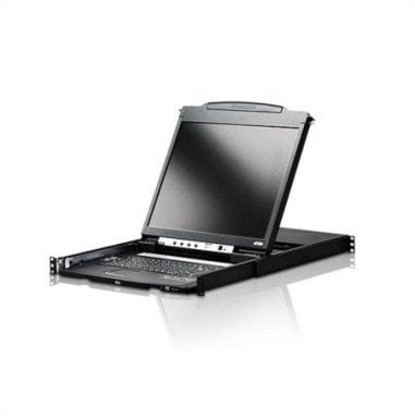 Konsola KVM ATEN CL5800N, wyświetlacz LCD 48 cm, VGA, PS/2-USB, port peryferyjny, układ CH