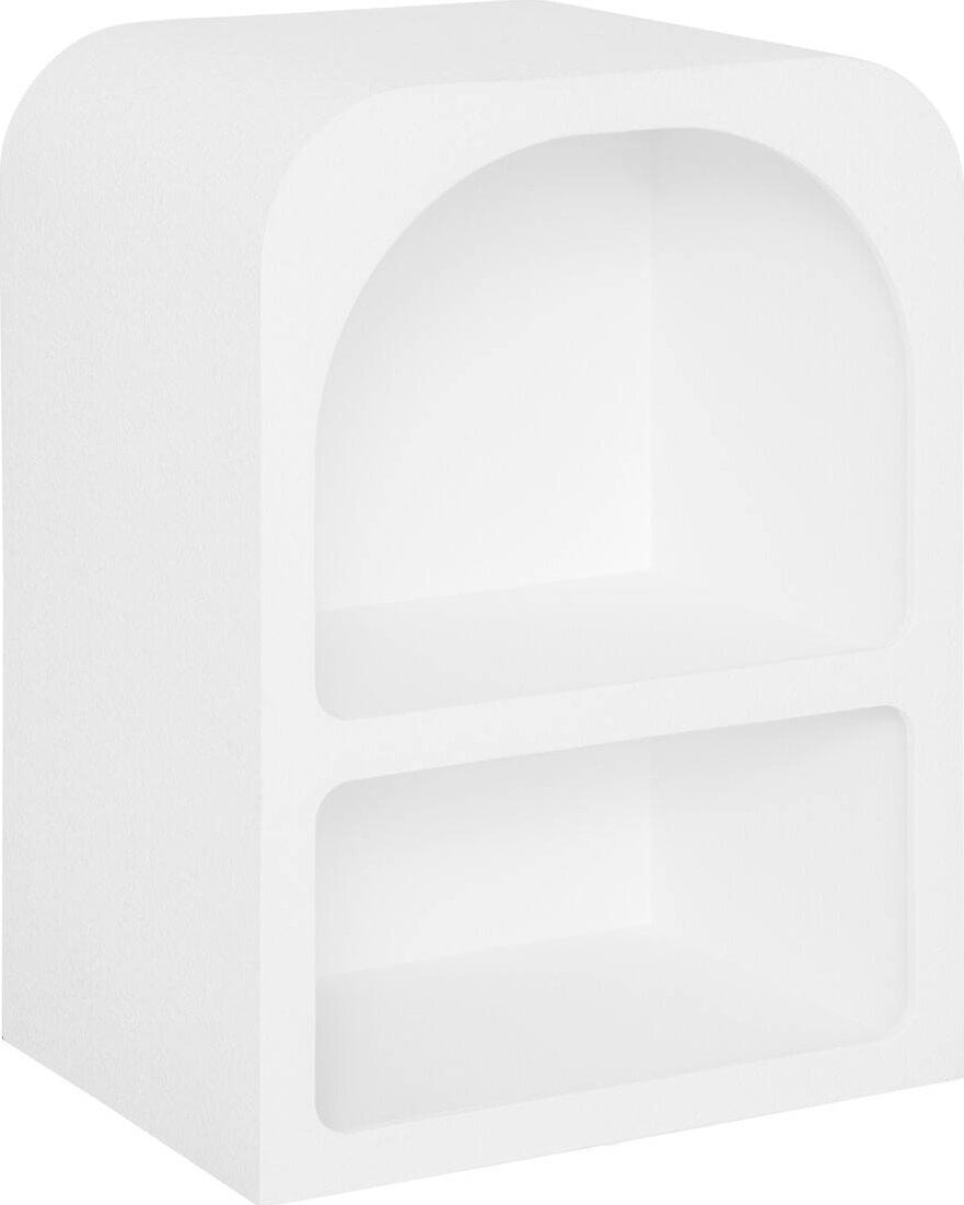 Atmosphera Półka na ścianę biała SOLEYA, 40 x 30 x 55 cm