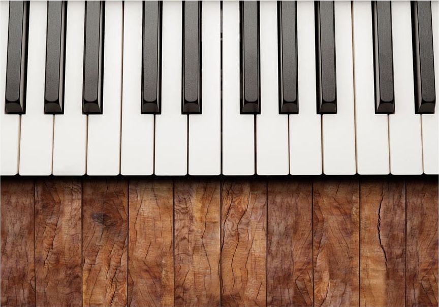 DecoNest Fototapeta - Zainspirowane Chopinem - mahoń - 350X245