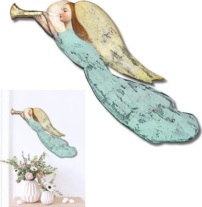 GO-BI Obraz "Anioły" ręcznie malowany 72x20cm