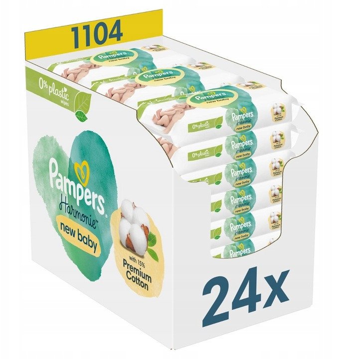 Pampers Chusteczki nawilżane Harmonie New Baby 24x46 szt.