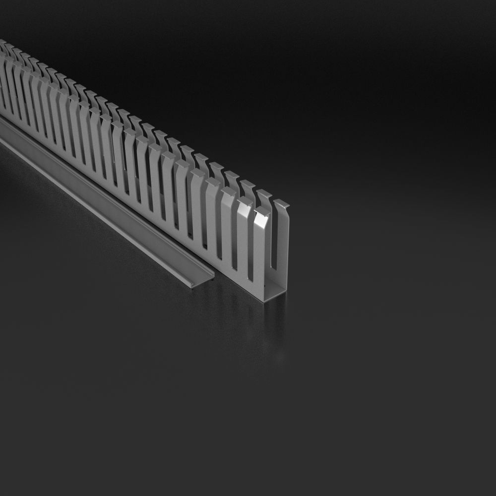 EM Group Korytko grzebieniowe 25x80 Kanał kablowy z pokrywą 1m 4/6/ 0555