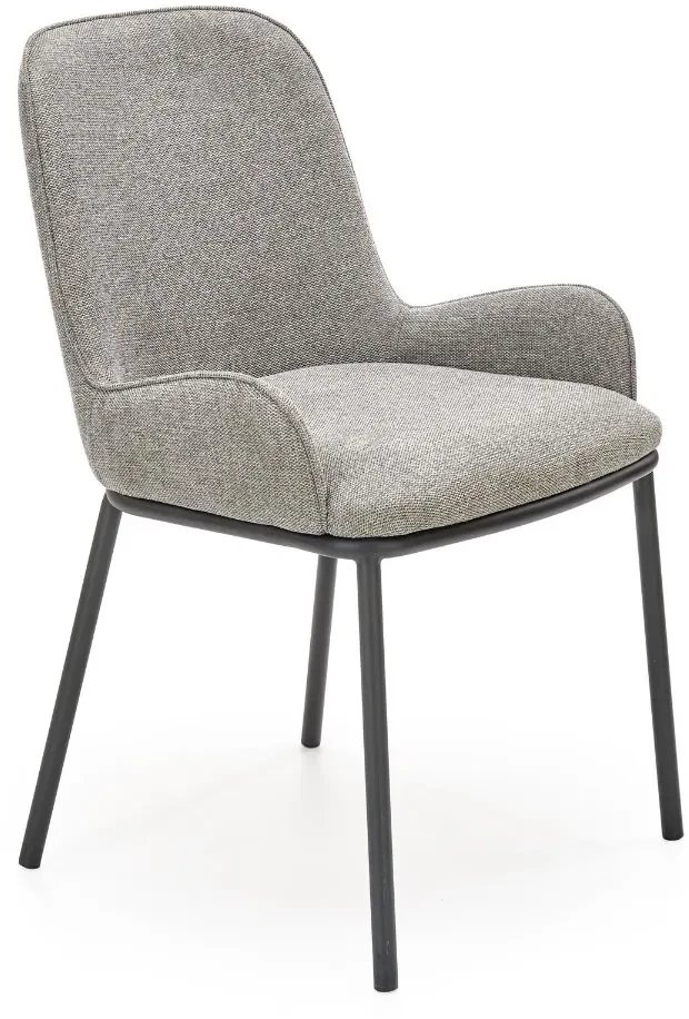 Krzesło tapicerowane K481 szare HALMAR