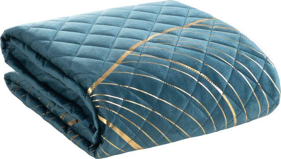 Eurofirany Narzuta 170 x 210 Eurofirany Blanca4 Turkus + Złoty