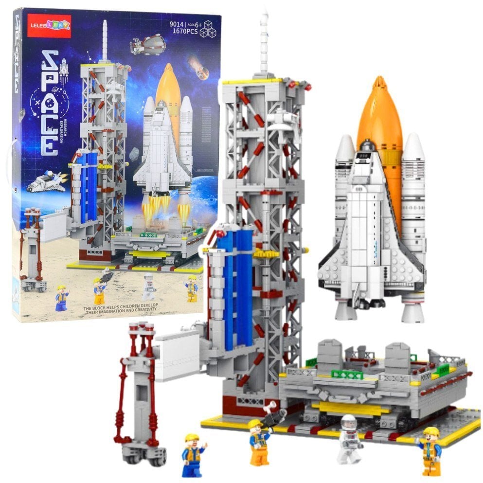 LeanToys Klocki Konstrukcyjne Stacja Kosmiczna Platforma Rakieta 1670 el.