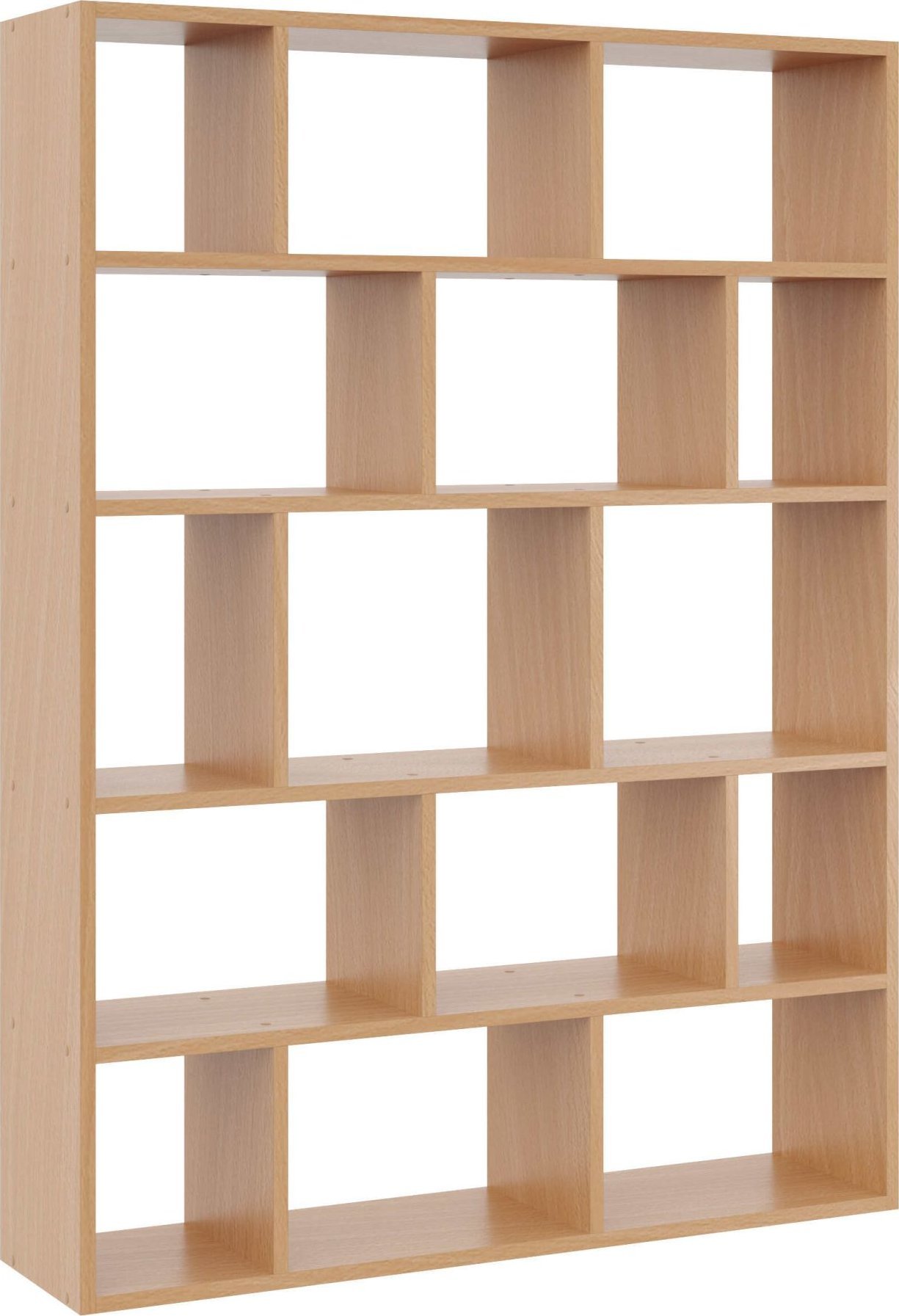 Tyletegotu Duży regał wiszący, półka ścienna, 105x18x141 cm, buk, mat