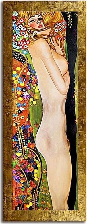 GO-BI Obraz "Gustaw Klimt" ręcznie malowany 68x168cm