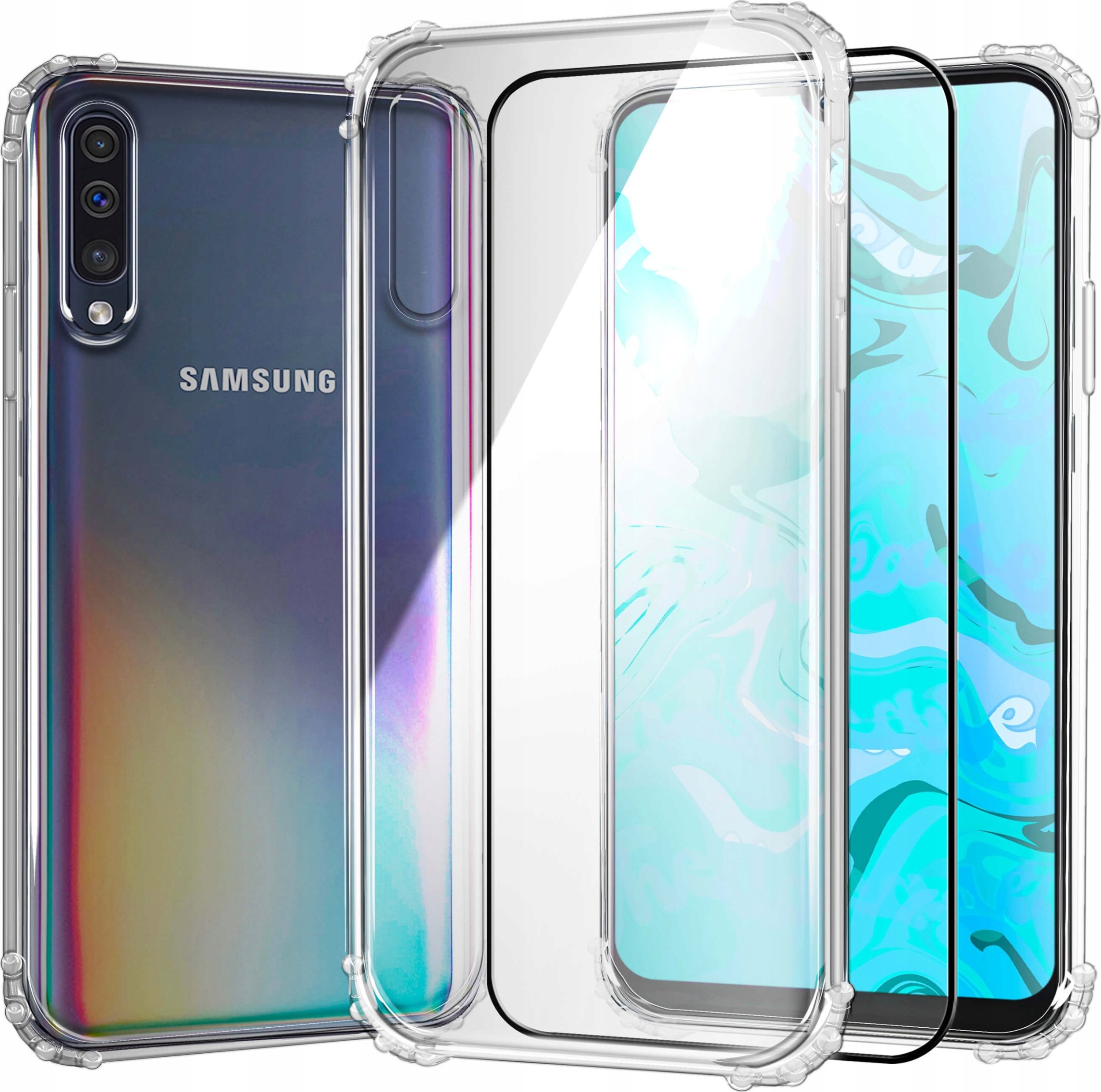 Hello Case ETUI PANCERNE DO SAMSUNG GALAXY A50 / A30S / A50S | CASE SILIKON SZKŁO