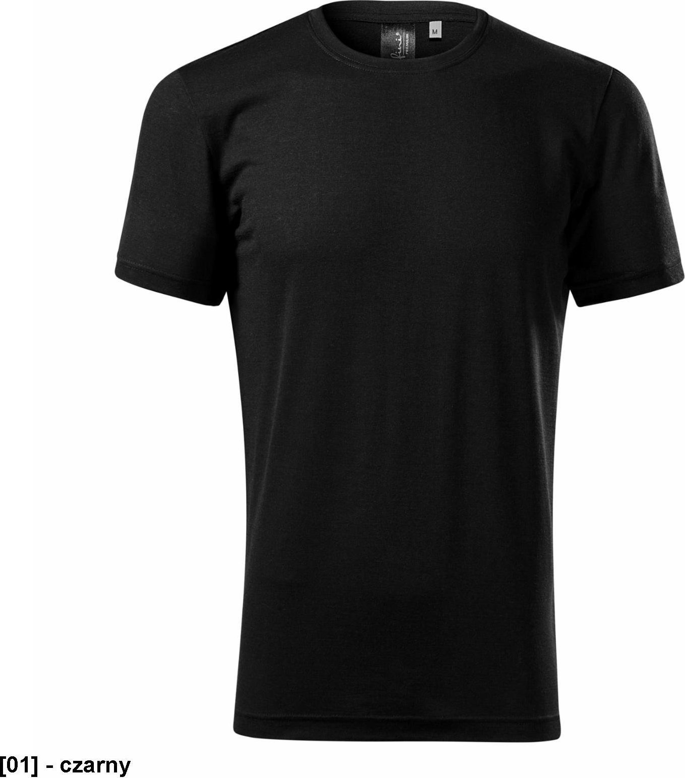 MALFINI Merino Rise 157 - ADLER - Koszulka męska, 190 g/m, 100% merino wełna - czarny M