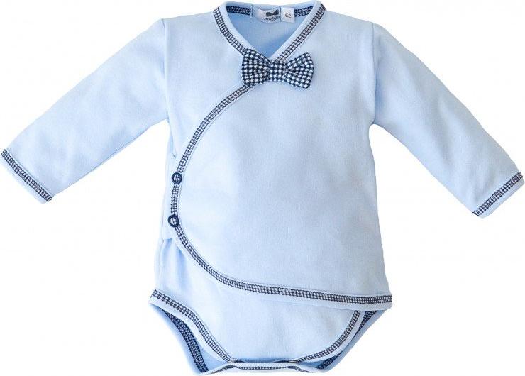 Marija Body kopertowe z długim rękawem i dla noworodka wyprawka Marija 68