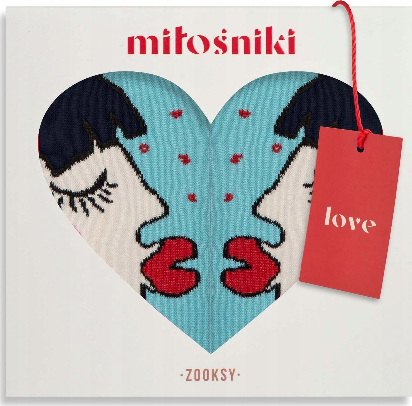 Zooksy ZOOKSY Zestaw skarpet dla pary Miłośniki Kobieta 41-46 Czarnowłosa Kobieta 41-46 Czarnowłosa