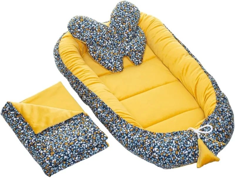 Kokon Velvet Premium Kamyczki musztarda Infantilo