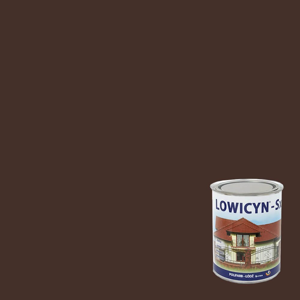 Polifarb Łódź Farba Lowicyn-Sx Brązowa Czekoladowa 5L Polifarb Łódź