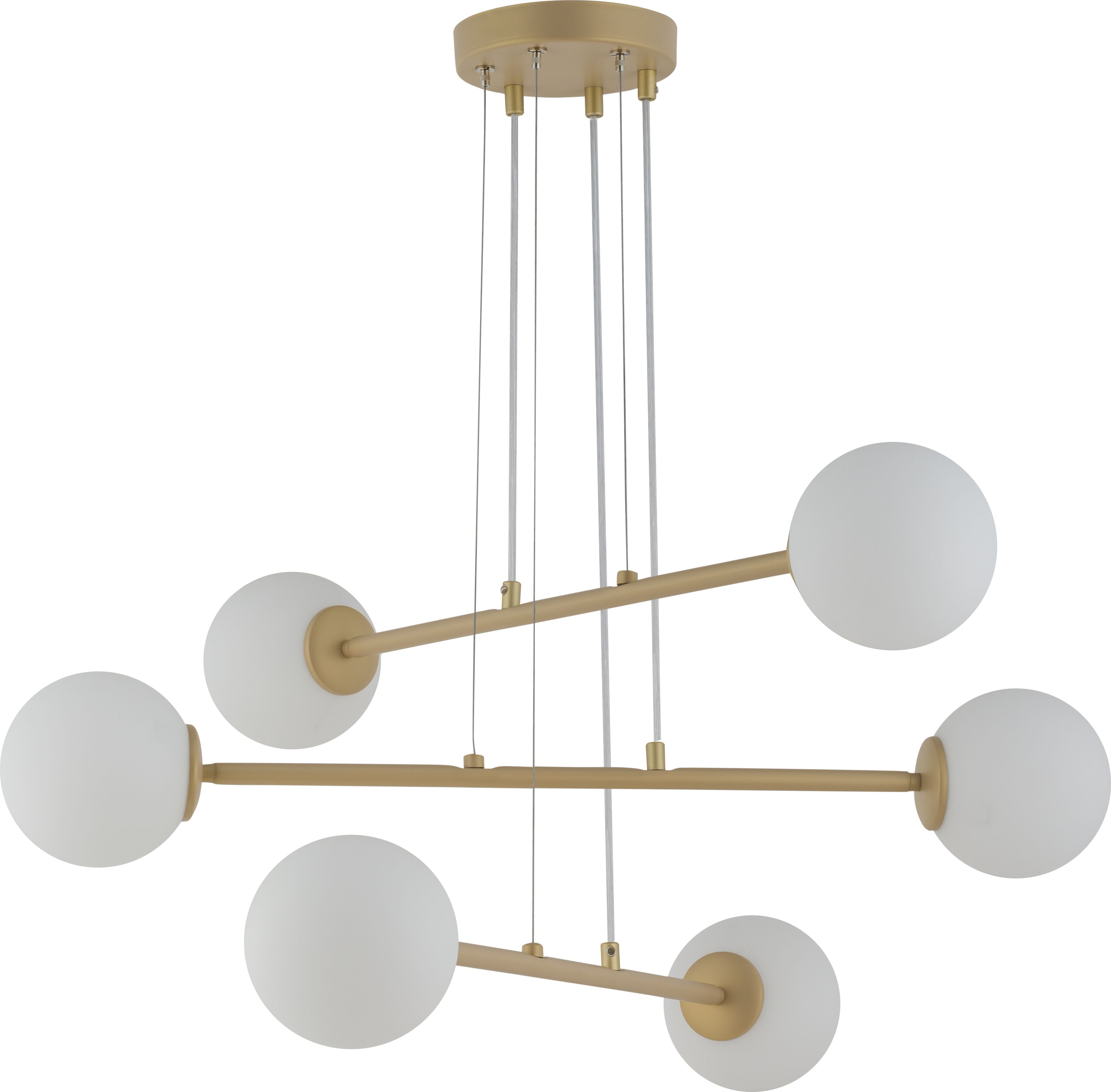 Lampa wisząca Sigma Nowoczesna lampa sufitowa LED Ready do jadalni Sigma BALANS kule 33370