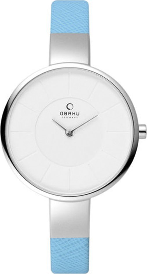 Zegarek OBAKU Zegarek damski Obaku Denmark V149LCIRL niebieski