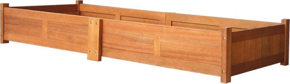 vidaXL Skrzynia na rośliny z drewna akacjowego, 200 x 50 x 25 cm