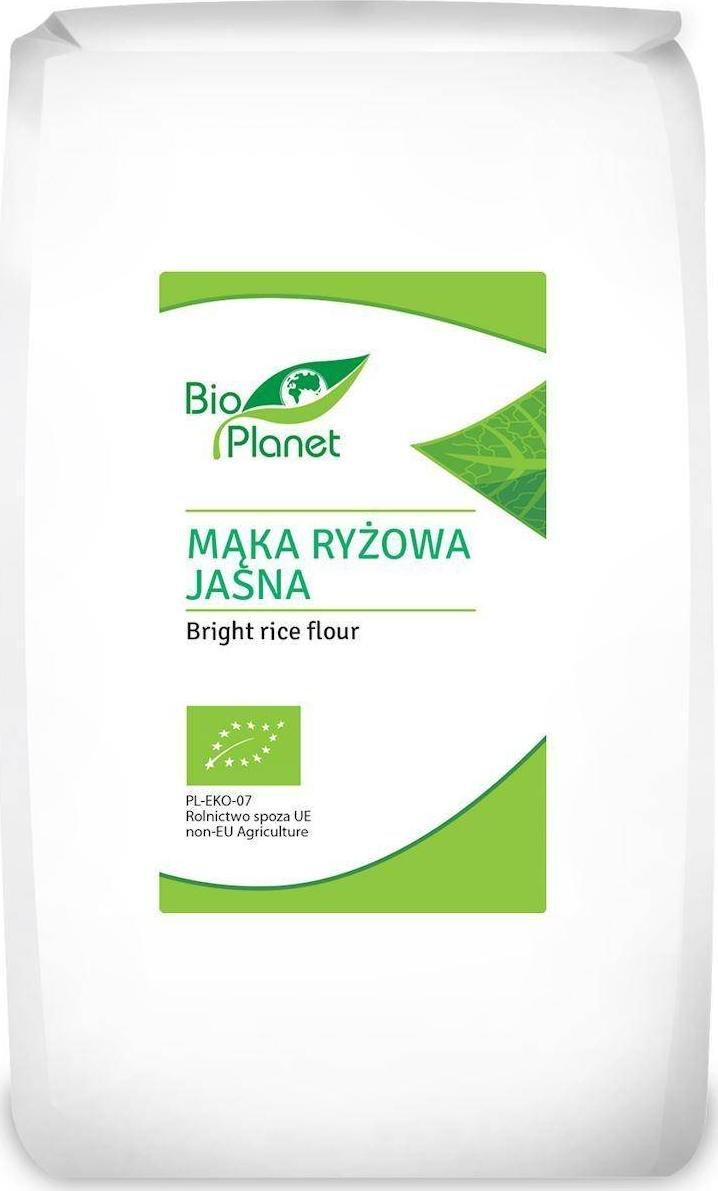 Bio Planet MĄKA RYŻOWA JASNA BIO 1 kg - BIO PLANET