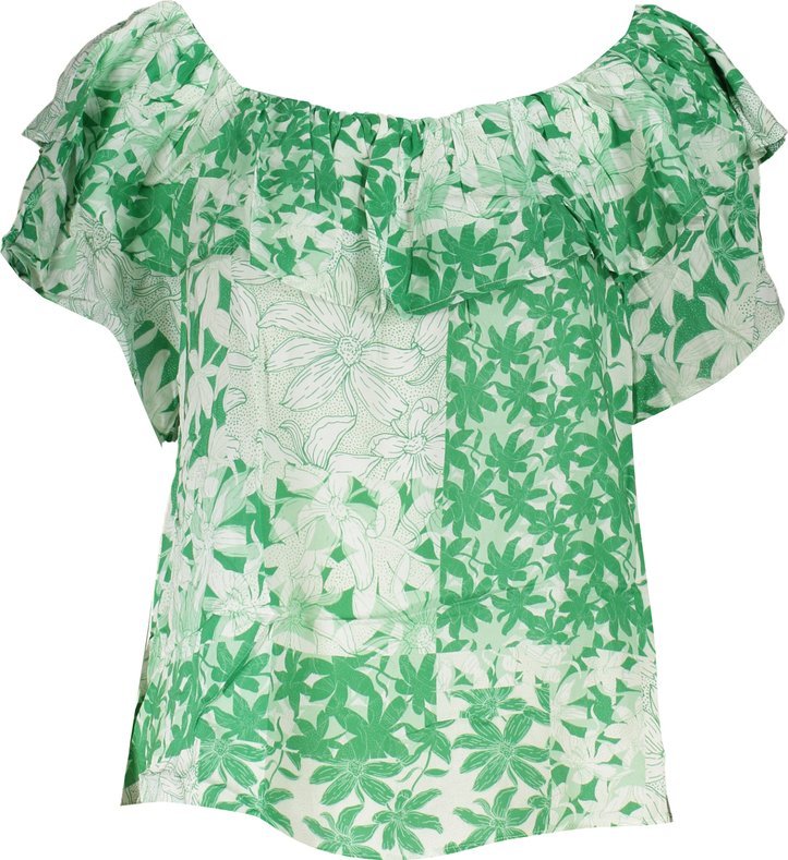 Desigual DESIGUAL ZIELONA KOSZULKA DAMSKA Z KRÓTKIM RĘKAWEM XS EU