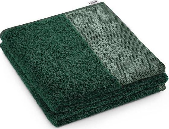 AmeliaHome Ręcznik bawełniany ciemna zieleń 70 x 140 cm CREA AmeliaHome