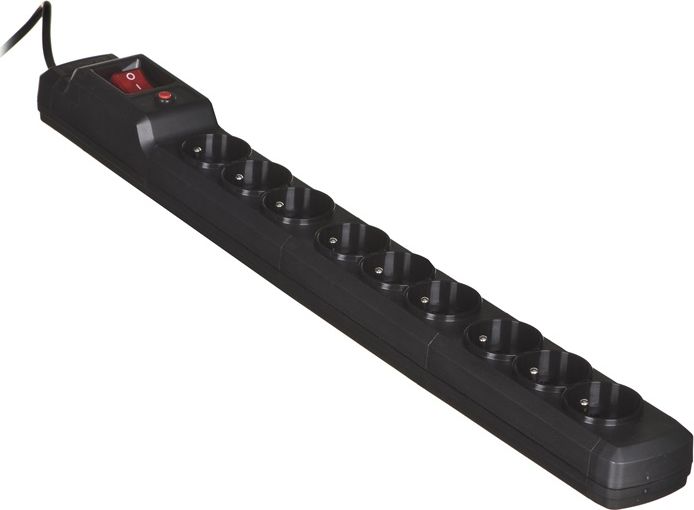Listwa zasilająca Activejet Combo przeciwprzepięciowa 9 gniazd 1.5 m czarna