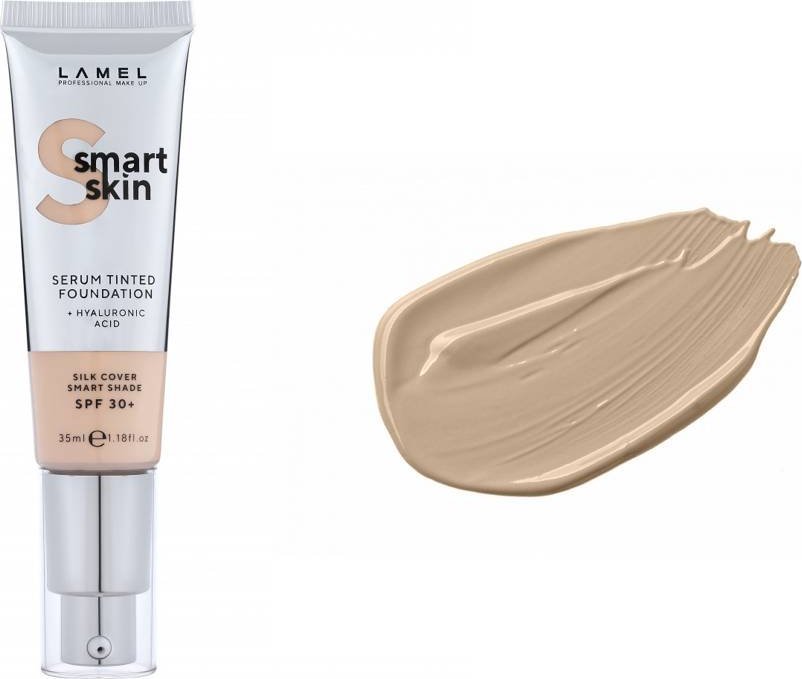 LAMEL Smart Skin Serum Tinted Foundation Podkład nawilżający z kwasem hialuronowym nr 404 Sand 35ml