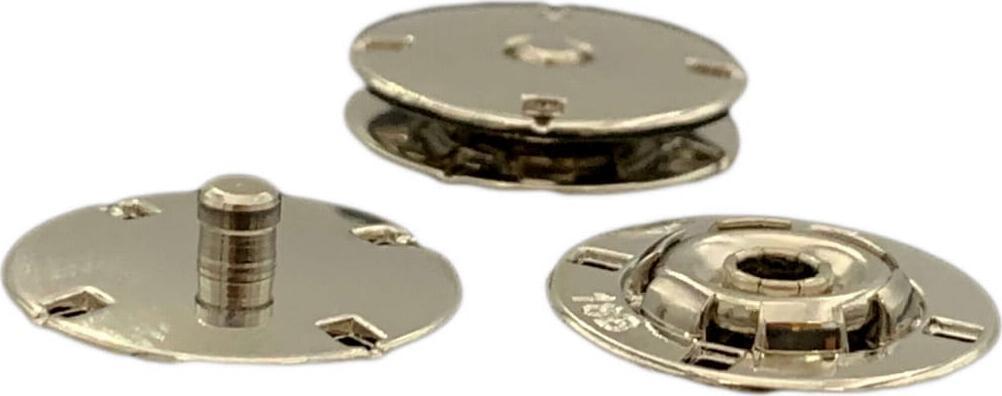 Kacperek Napa Zatrzask do przyszycia 18mm Srebrny
