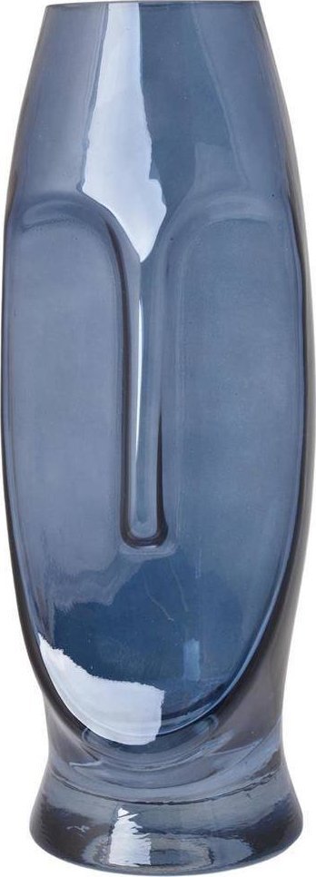 Upominkarnia Wazon szklany twarz granatowa duża