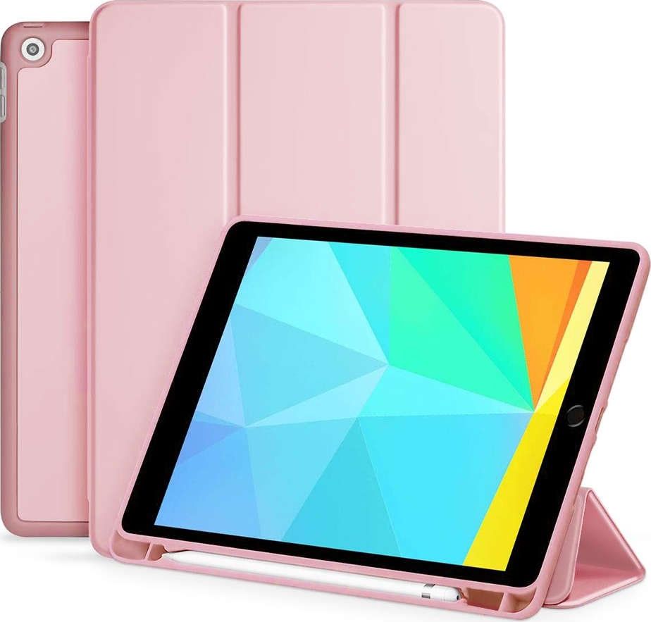 Etui na tablet Alogy Etui Alogy Smart Case do Apple iPad 10.2 2019/ 2020 7/8Gen Różowe + Folia + Rysik uniwersalny