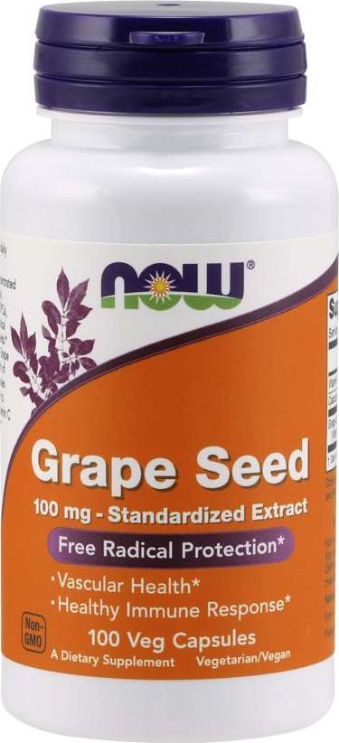 NOW Foods Now Foods Grape Seed Anti 100mg 100 Vcaps.