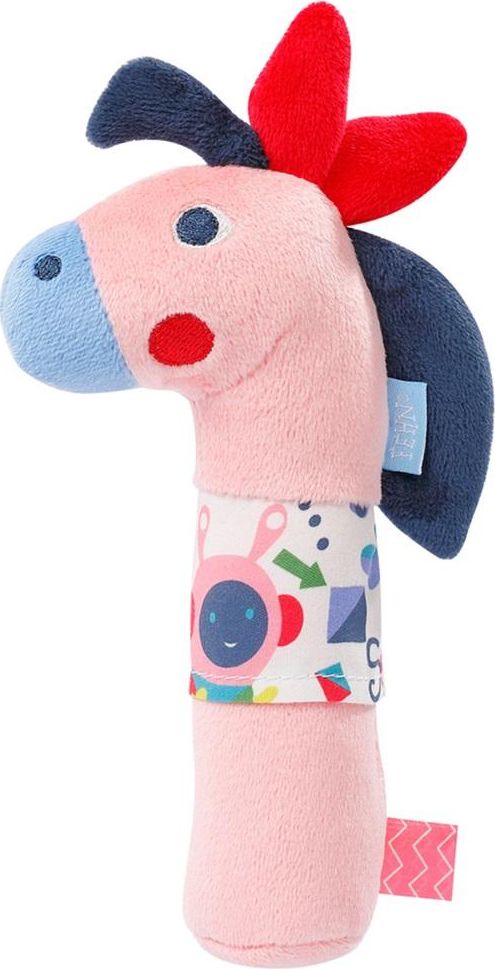 BabyFehn Zabawka do Rączki z Piszczałką - Konik