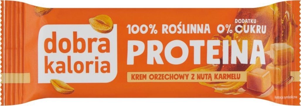 Dobra Kaloria Dobra Kaloria Proteina Baton krem orzechowy z nutą karmelu 42 g