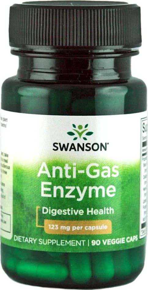 Swanson Swanson Anti-Gas Enzyme 123mg 90 vege kaps.